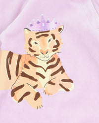 Thumbnail for Fox & Finch - Tutu Tigers Velour LS Zip Romper