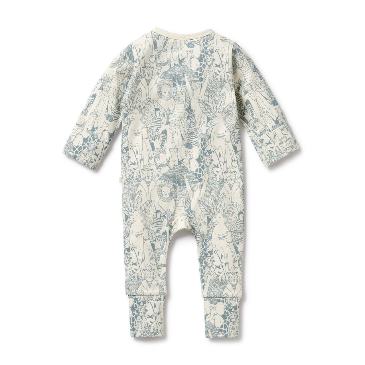 Wilson & Frenchy - Hello Friends Organic Zipsuit with Feet