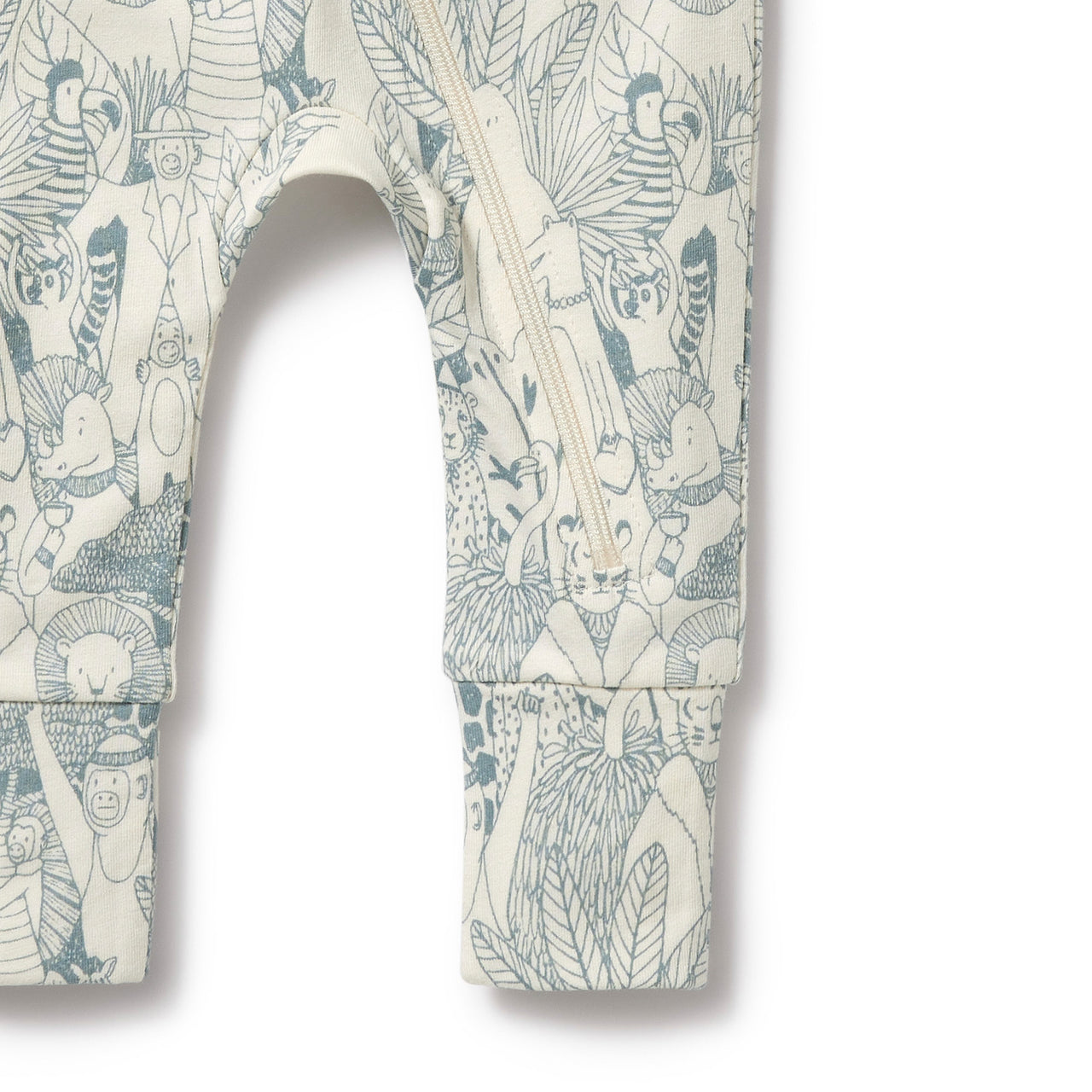 Wilson & Frenchy - Hello Friends Organic Zipsuit with Feet