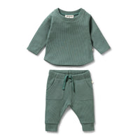 Thumbnail for Wilson & Frenchy - Pine Green Organic Waffle Set