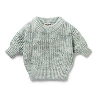 Thumbnail for Wilson & Frenchy - Moss Speckle Organic Knitted Jumper