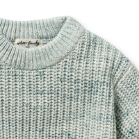 Thumbnail for Wilson & Frenchy - Moss Speckle Organic Knitted Jumper