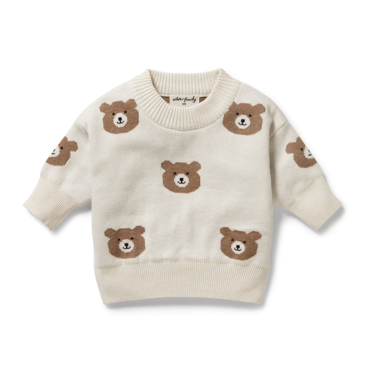 Wilson & Frenchy - Beary Cute Organic Knitted Jacquard Jumper