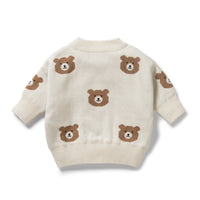 Thumbnail for Wilson & Frenchy - Beary Cute Organic Knitted Jacquard Jumper