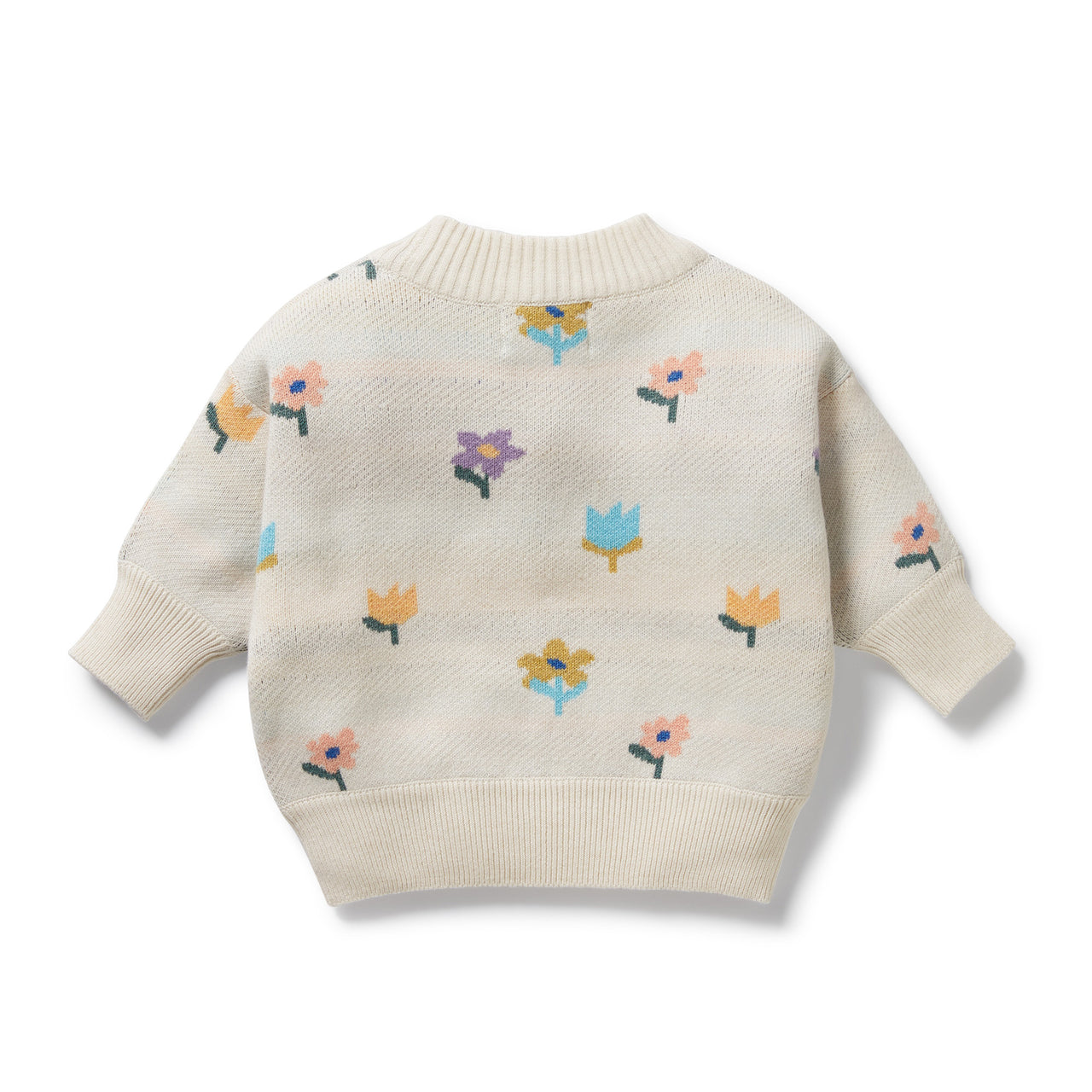 Wilson & Frenchy - Flower Pop Organic Knitted Jacquard Jumper