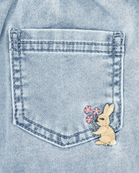 Thumbnail for Bebe - Flossy Knit Denim Pull on Jeans