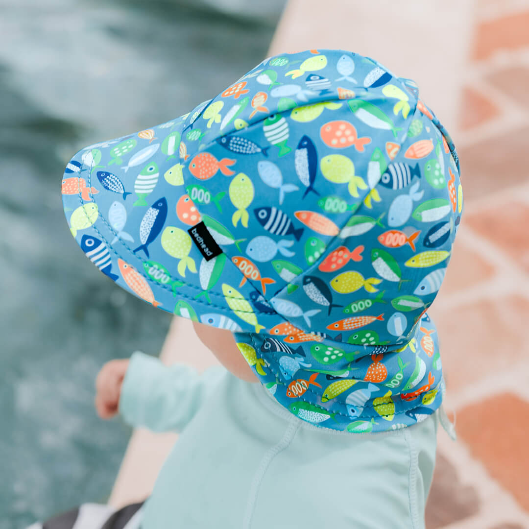 Bedhead Hat - Legionnaire Flap Swim Hat - Pisces