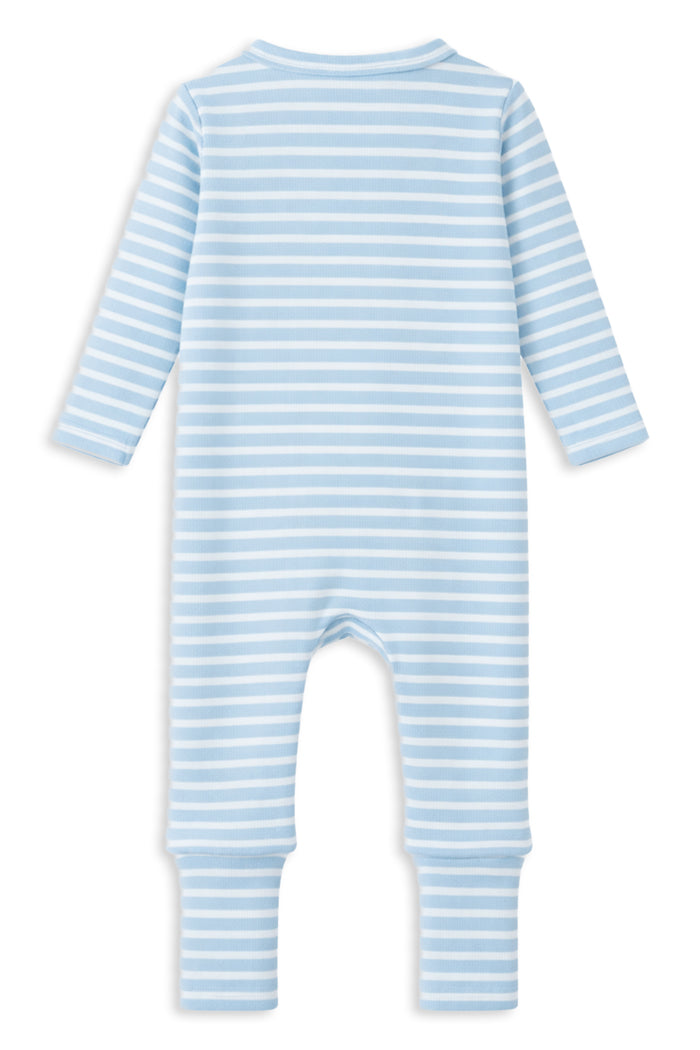 Milky - Mist Stripe Zip Romper