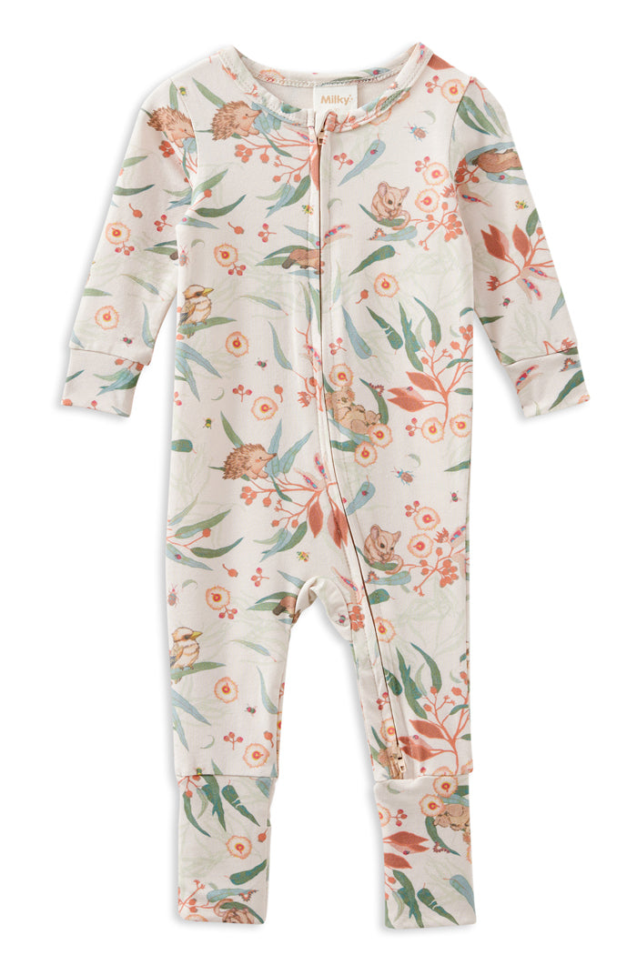 Milky. -Wattle Zip Romper