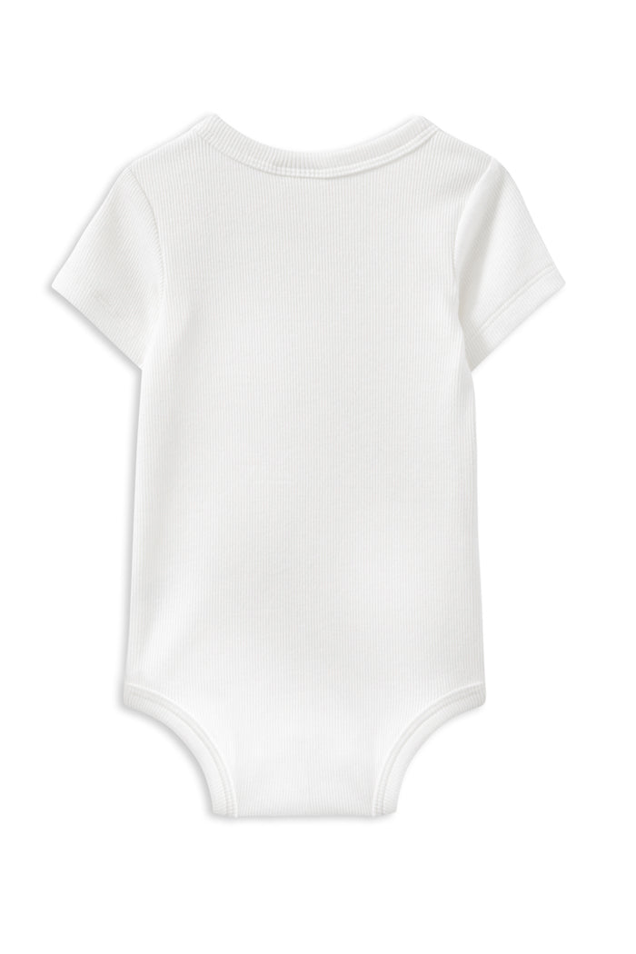 Milky - White Rib Bubbysuit