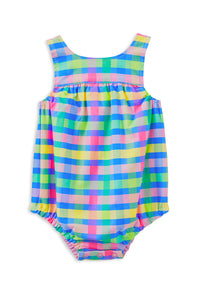 Thumbnail for Milky - Picnic Check Playsuit