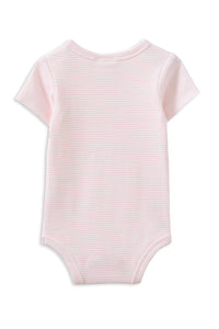 Thumbnail for Milky - Pink Stripe Rib Bubbysuit