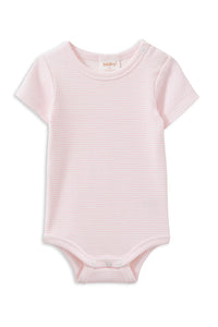 Thumbnail for Milky - Pink Stripe Rib Bubbysuit