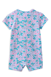 Thumbnail for Milky - Daisy Fields Zip Romper