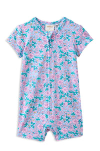 Thumbnail for Milky - Daisy Fields Zip Romper