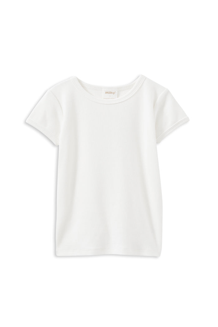 Milky - White Rib Tee
