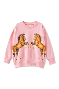 Thumbnail for Milky - Pink Dancing Ponies Sweat