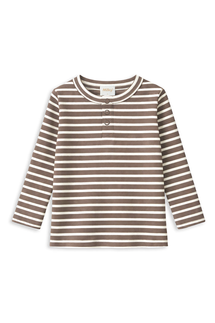 Milky - Latte Stripe Henley