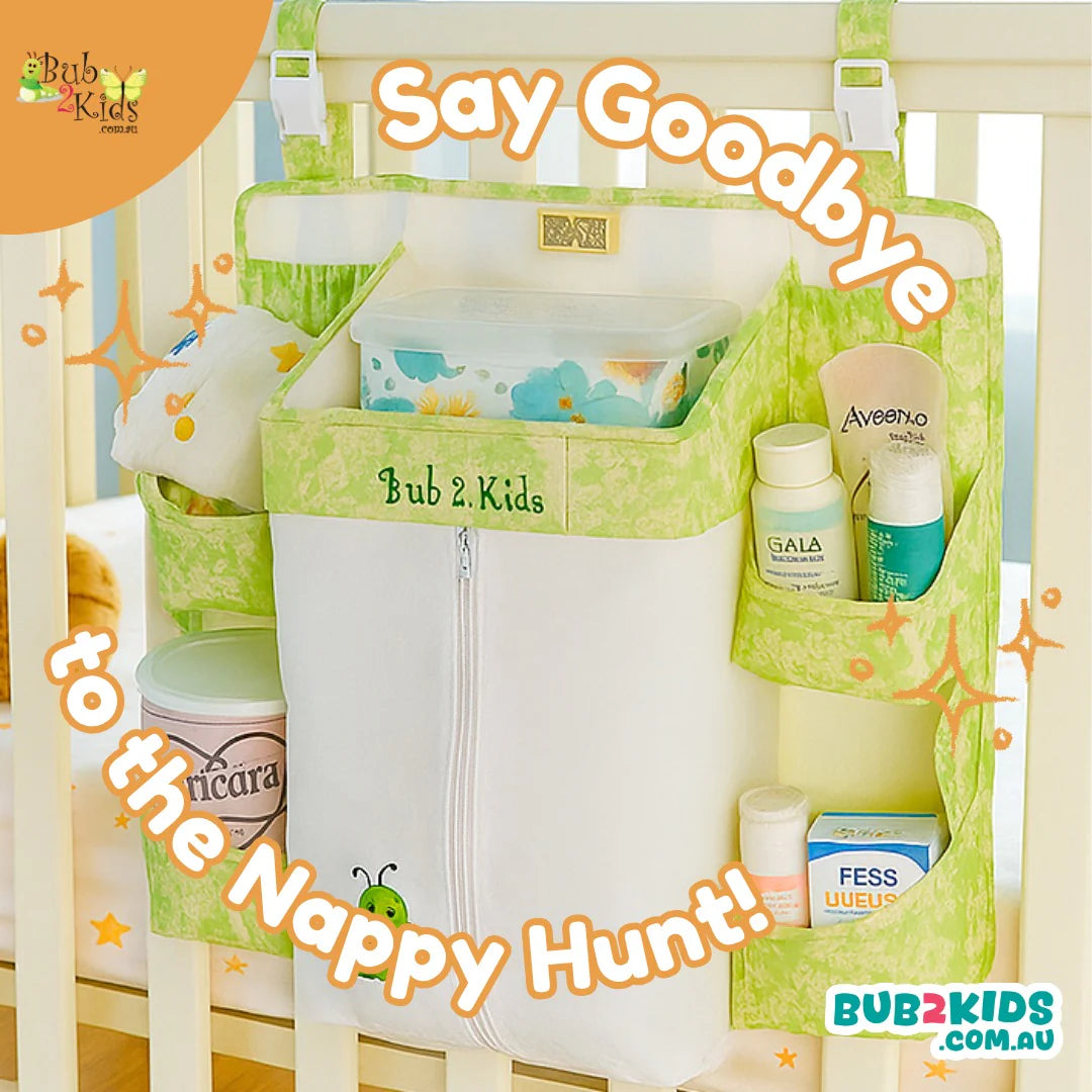 Bub2Kids - Cot & Nappy Storage Organiser