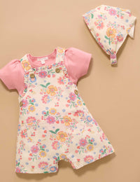 Thumbnail for Purebaby - Linen Blend Overall Set