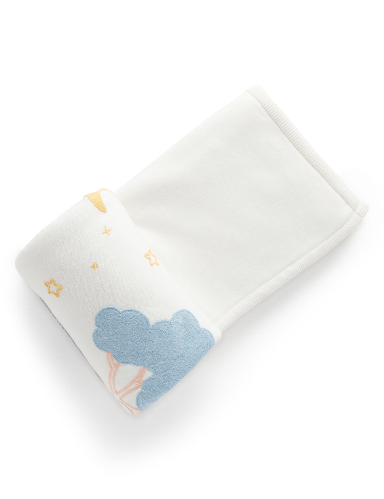 Purebaby - Embroidered Lined Banket