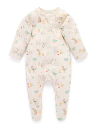 Thumbnail for Purebaby - Easter Cheer Thick Zip Growsuit
