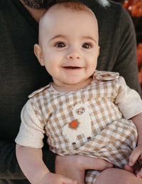 Thumbnail for Purebaby - Gingham Romper