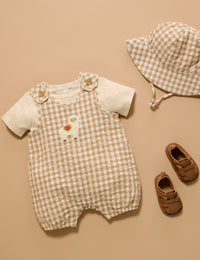 Thumbnail for Purebaby - Gingham Romper