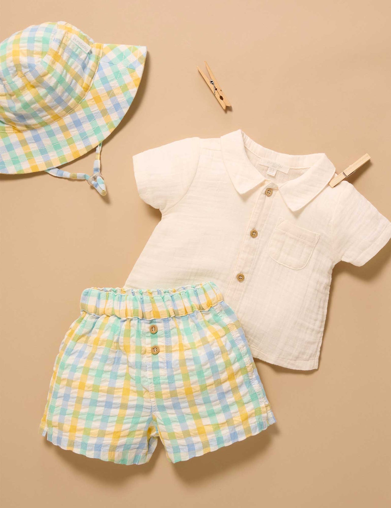 Purebaby - Check Set