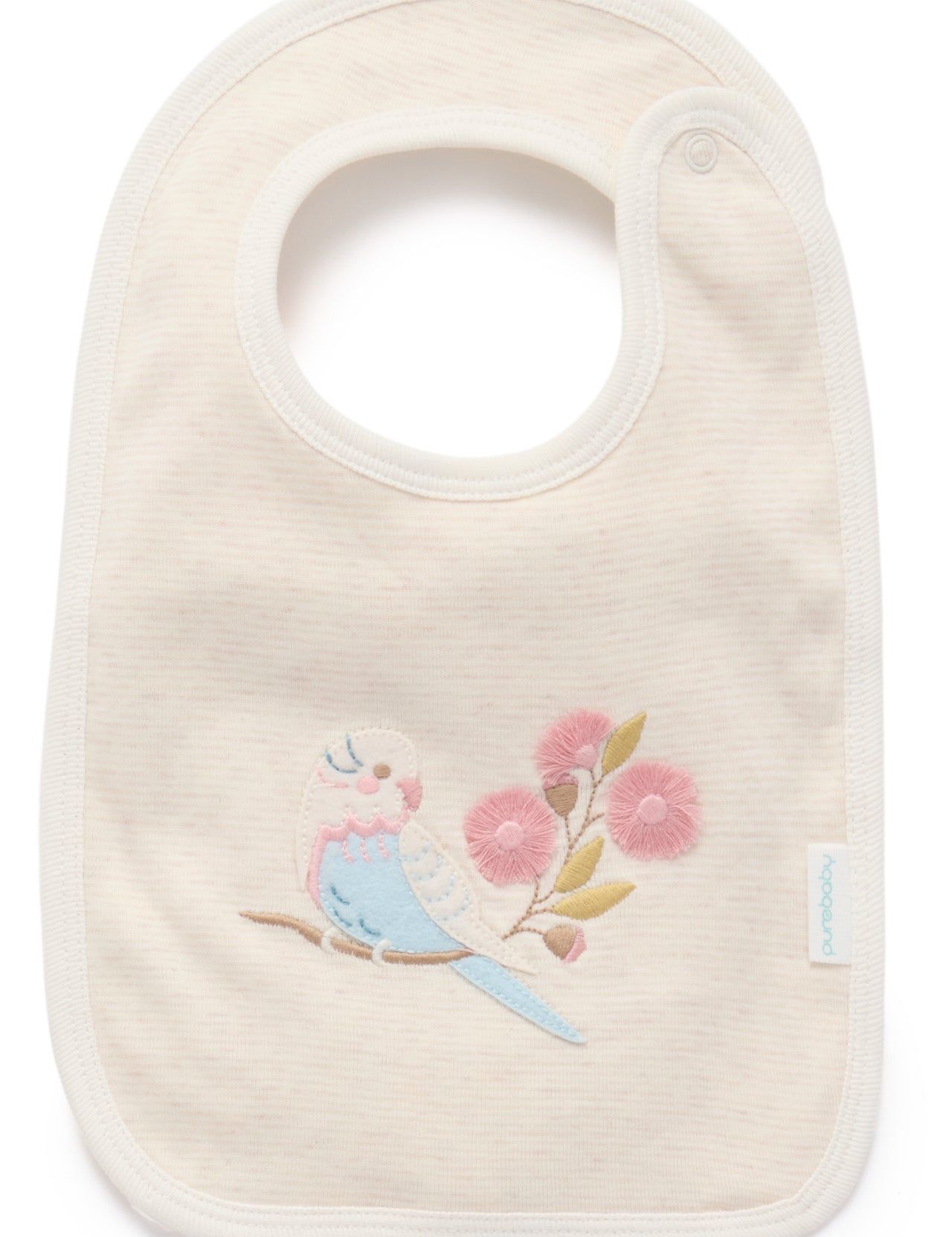 Purebaby -  Zip Growsuit & Bib Gift Set Floral