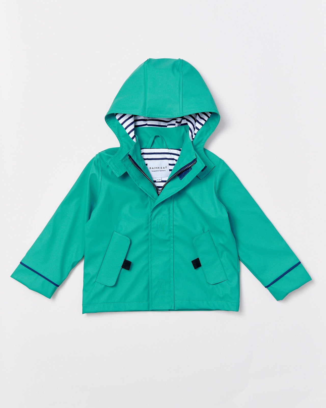 Rainkoat - Stripy Sailor - Teal