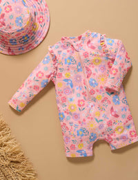 Thumbnail for Purebaby - Printed L/S Rashie Suit - Pajaro Bird