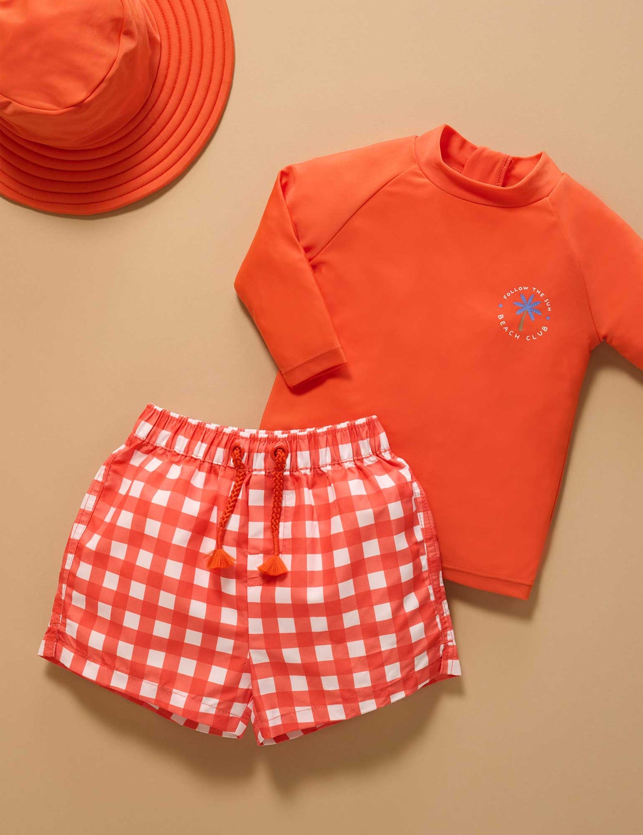 Purebaby - Board Short & Rashie Set - Fiesta