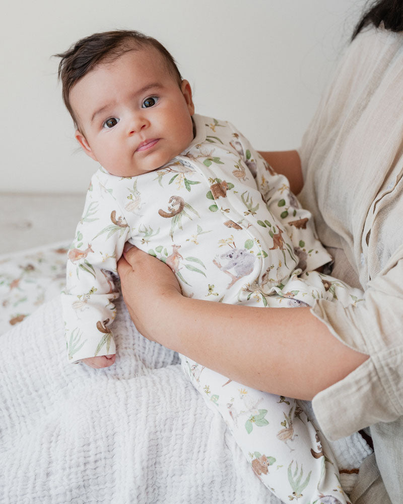 Bebe - Bailey Native LS Zip Onesie