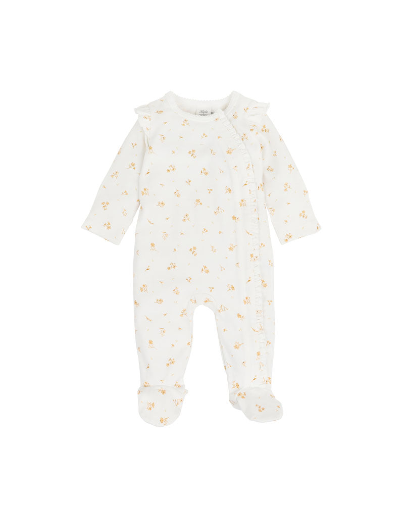 Bebe - Bailey Floral LS Zip Onesie