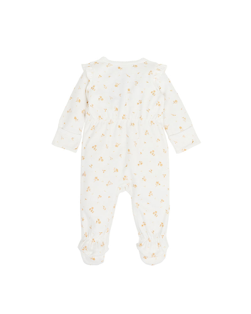 Bebe - Bailey Floral LS Zip Onesie