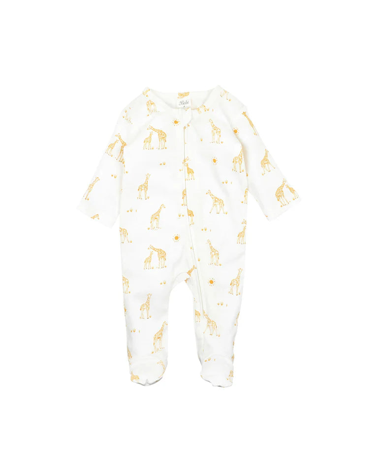 Bebe - Giraffe Organic LS Zipsuit