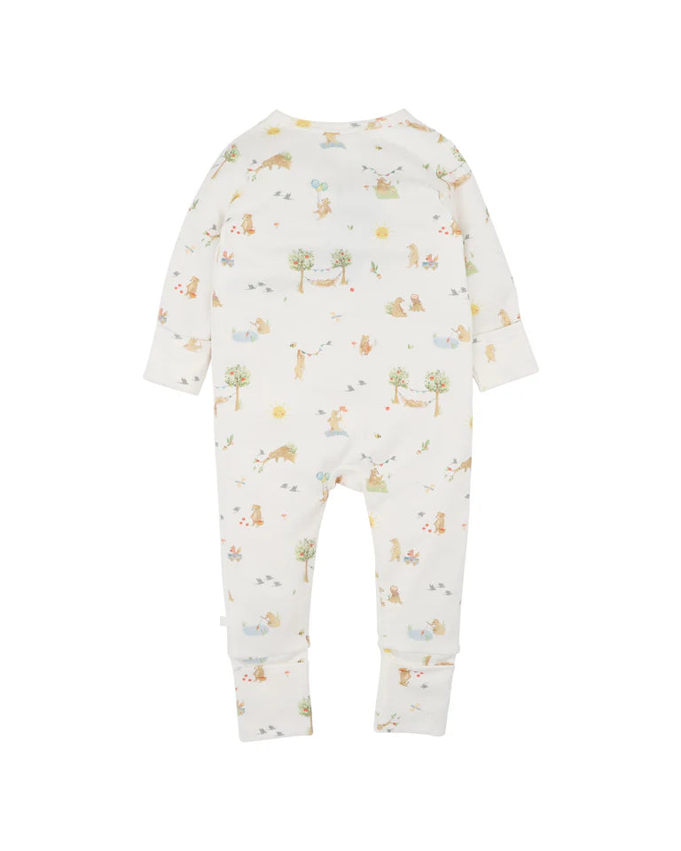 Bebe - Bear Organic LS Zipsuit
