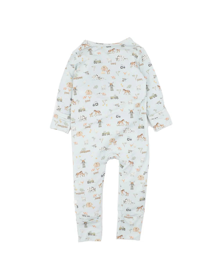 Bebe - Farm Ecocozy LS Zipsuit