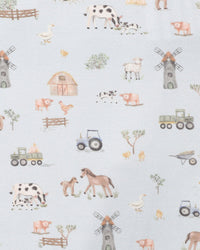 Thumbnail for Bebe - Farm Ecocozy LS Zipsuit