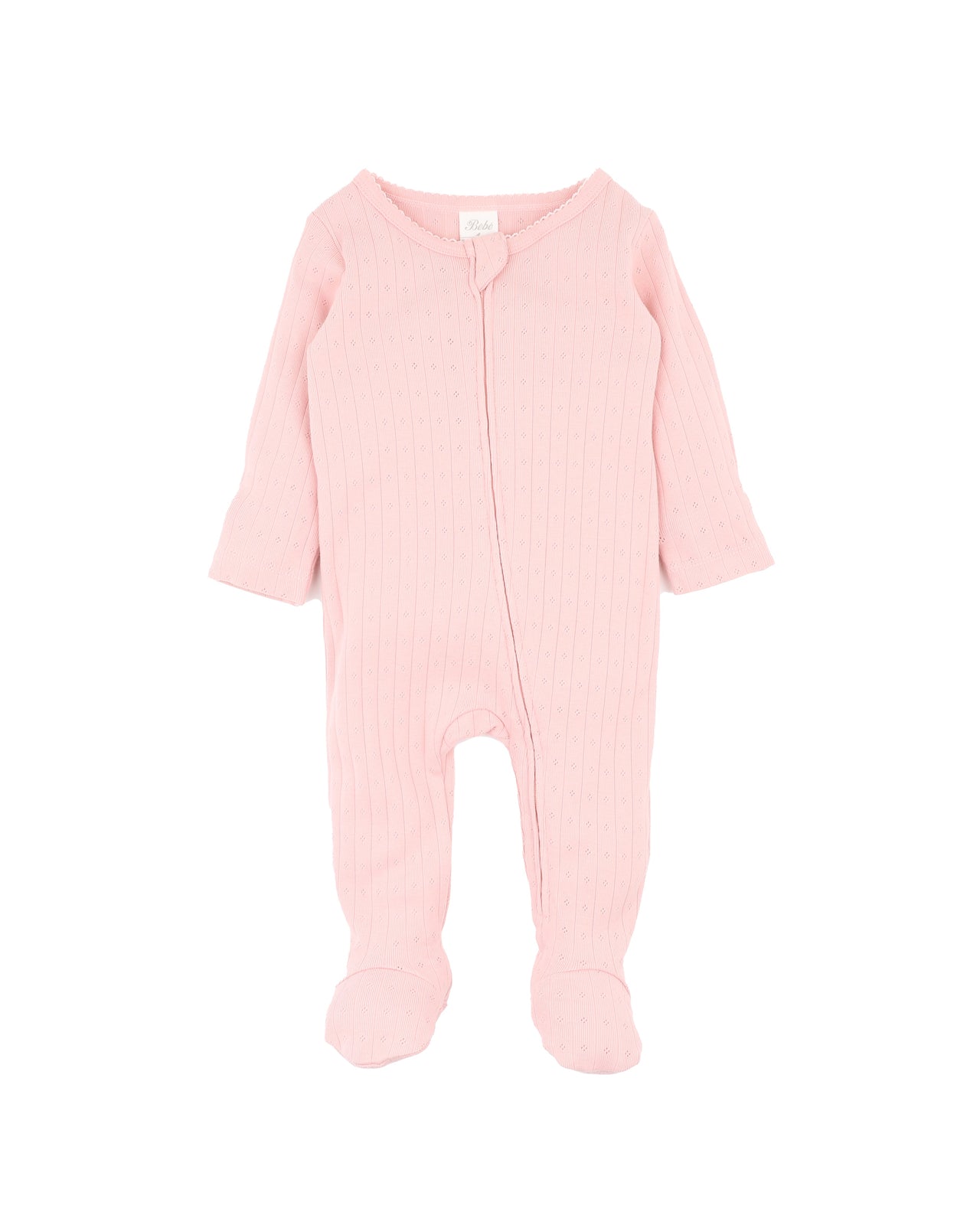 Bebe - Blossom Organic Pointelle LS Zipsuit