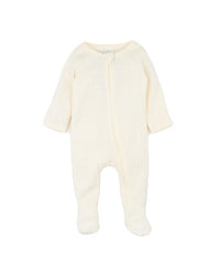 Thumbnail for Bebe - Milk Organic Pointelle LS Zipsuit