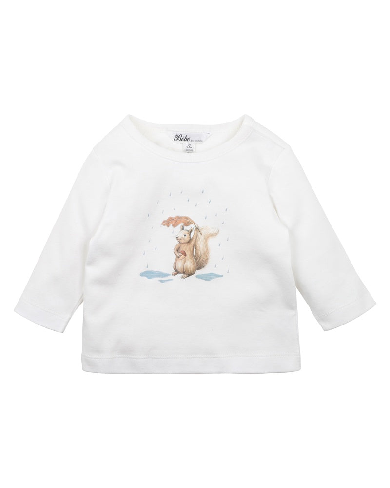 Bebe - Eli LS Squirrel Tee