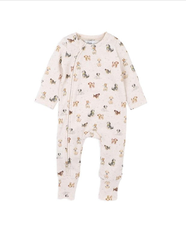 Bebe - Otto Organic LS Zip Onesie