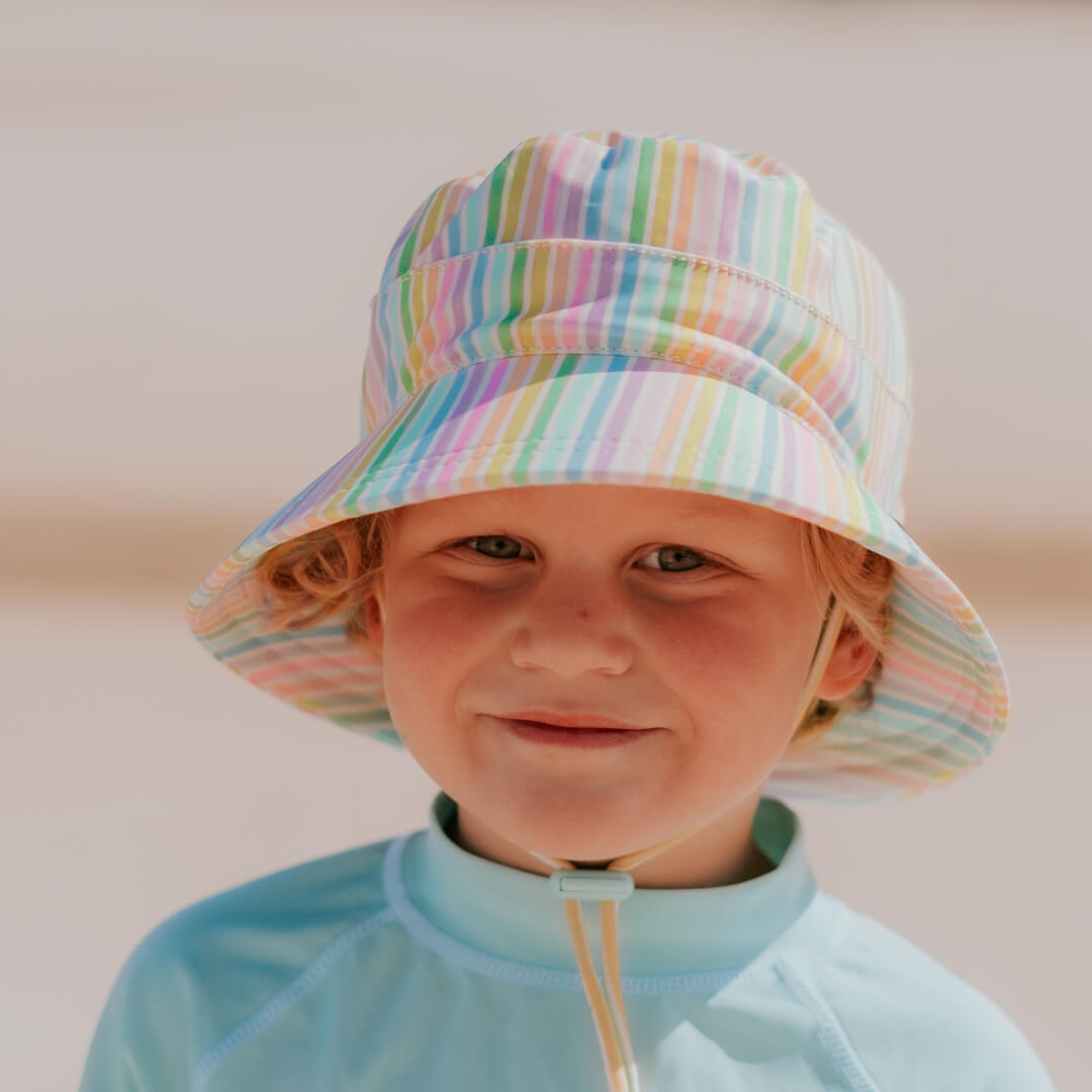 Bedhead  - Kids Classic Swim Bucket Hat - Rainbow