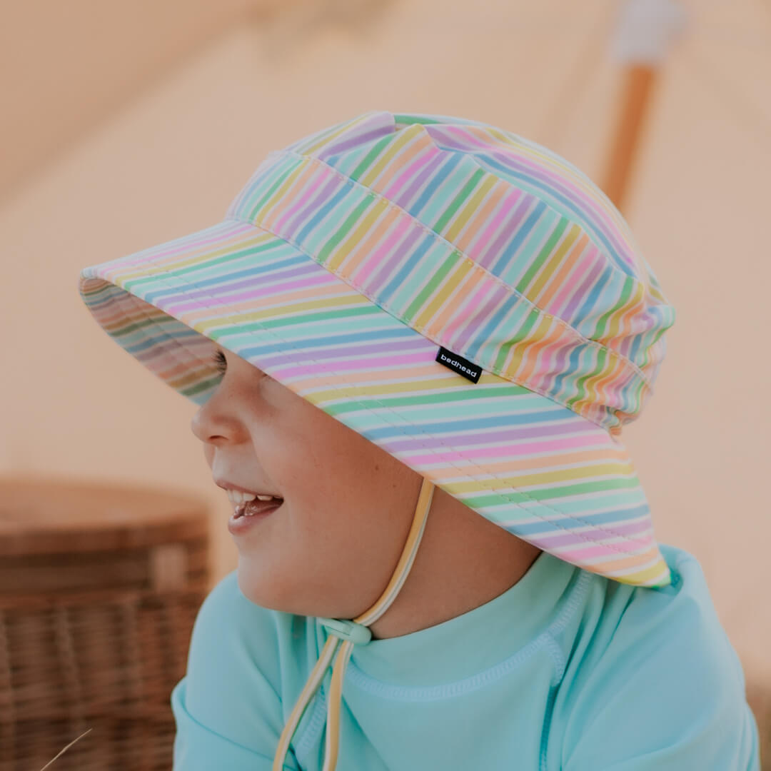 Bedhead  - Kids Classic Swim Bucket Hat - Rainbow