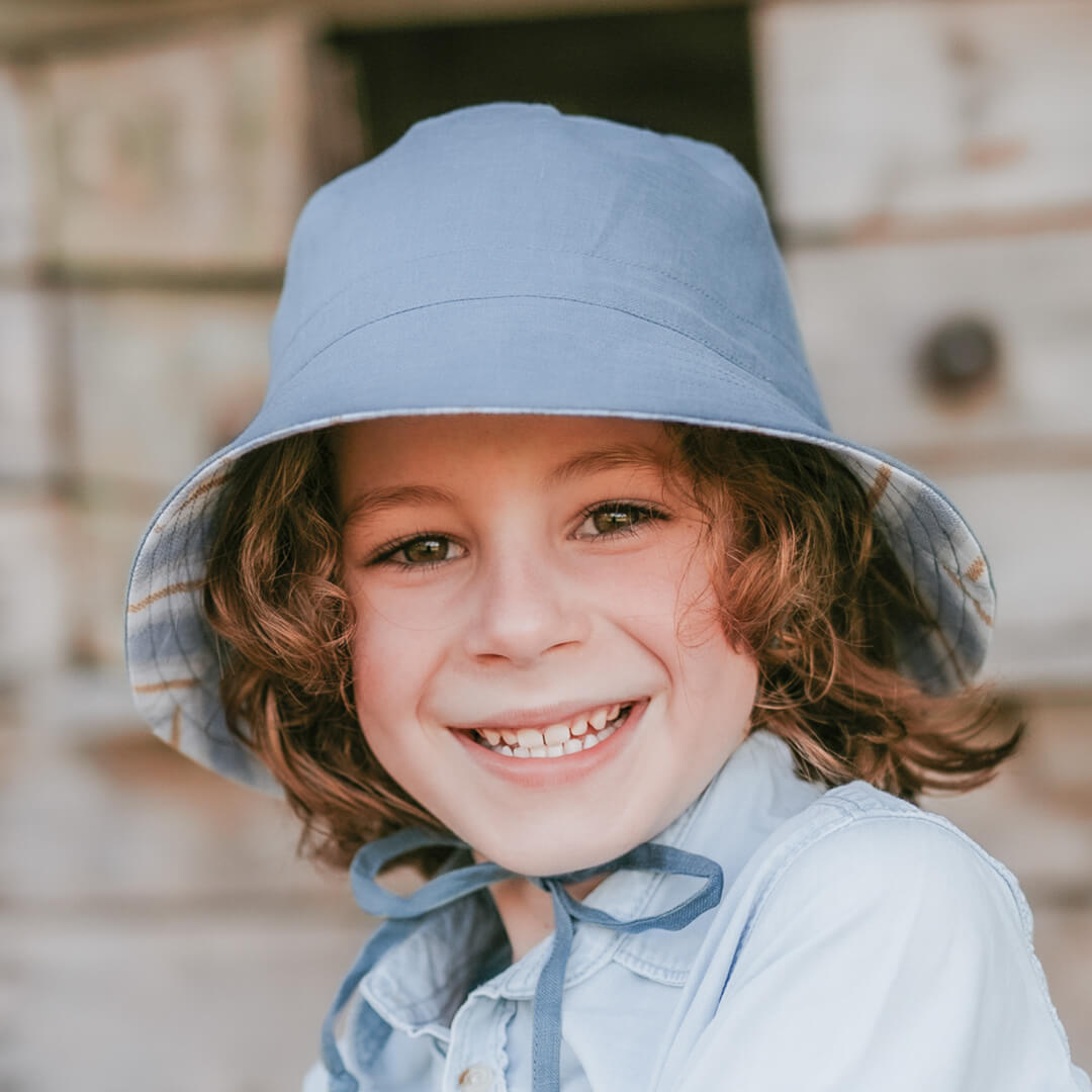 Bedhead Hat - Explorer Reversible Bucket Sunhat - Spencer/Steel