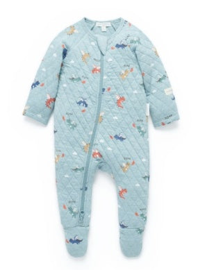 Purebaby - Dragon Quilted Growsuit