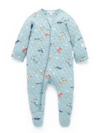 Thumbnail for Purebaby - Dragon Quilted Growsuit
