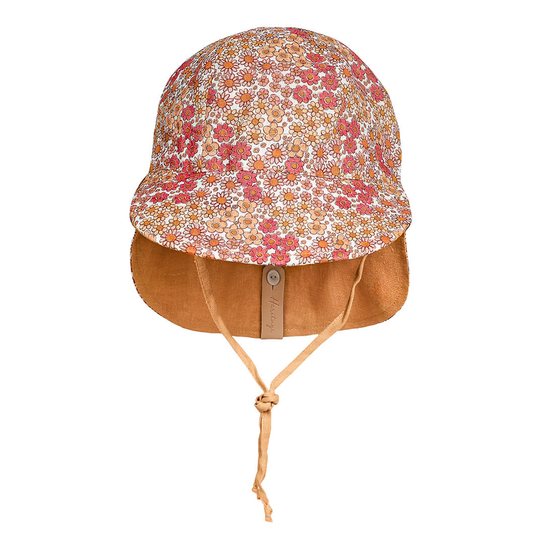 Bedhead Hat - Lounger Reversible Flap Sunhat - Melody/Maize